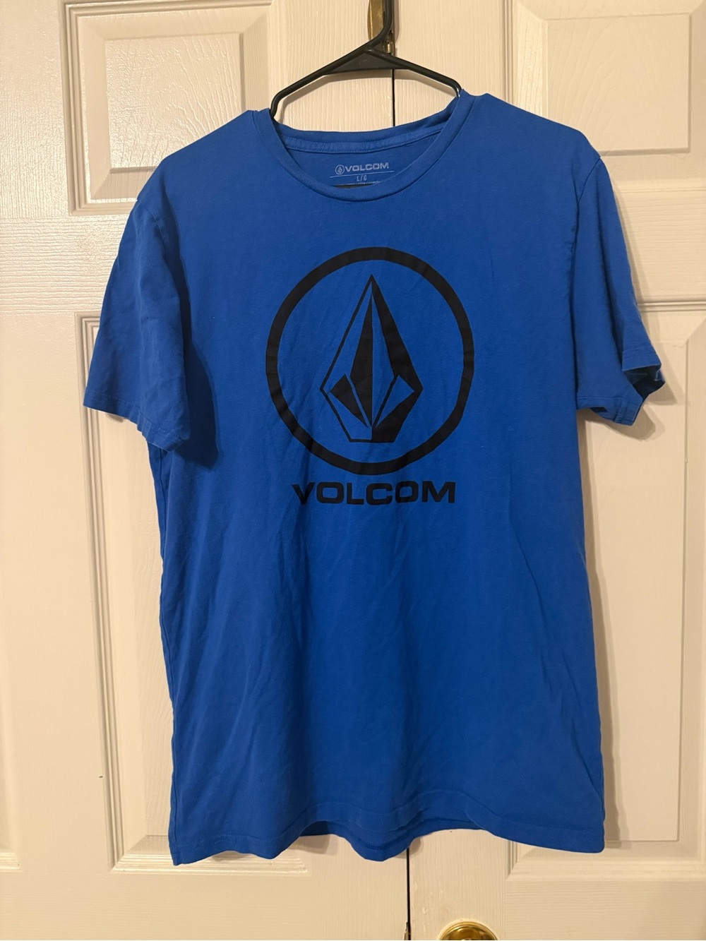 Volcom Men's Royal Blue Tee with Black Logo